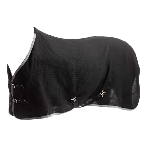 Equinavia Luftig Waffle Cooler | 100% Cotton - Black - 68 in - color: Black, size: 68 in