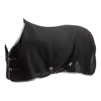 Equinavia Luftig Waffle Cooler | 100% Cotton - Black - 68 in - color: Black, size: 68 in