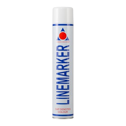 Aerosol Solutions Line Marker White 26 Oz | Athletic Field Marking Paint, All Purpose Striping Paint | Perfect for Sports Fields, Pavement, Grass & Construction - color: White, size: 26 Ounce (Pack of 1)