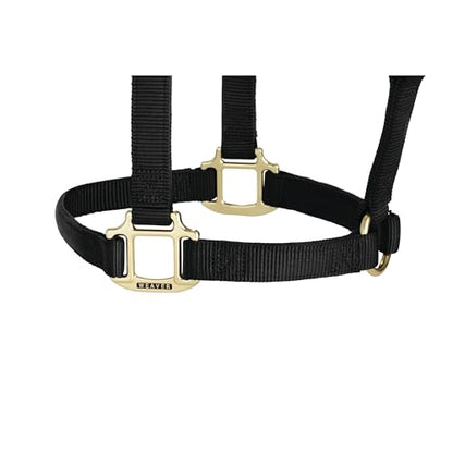 Weaver Leather Original Non-Adjustable Nylon Horse Halter, Large, Black