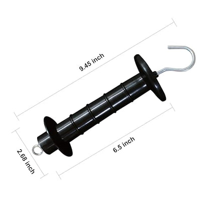 Insulated Fence Plastic Gate Handle, 10PCS Handle Heavy Duty Electric Fence Gate Handle, Black - color: Black, size: PK10