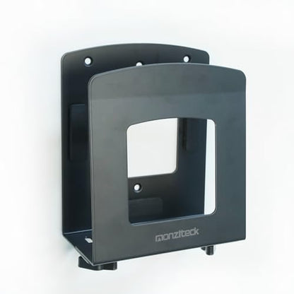 Monzlteck Adjustable Electronic Device Wall Mount|Universal Holder for Small Computers, Gaming Consoles（Xbox 360，Xbox One, PS4），Mini PC，Small Form Factor Desktop Tower, UPS .Fits 1.6" to 3.8" Width