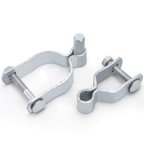 4 Set of Chain Link Fence Gate Post Hinge, 2-3/8" x 1-3/8"