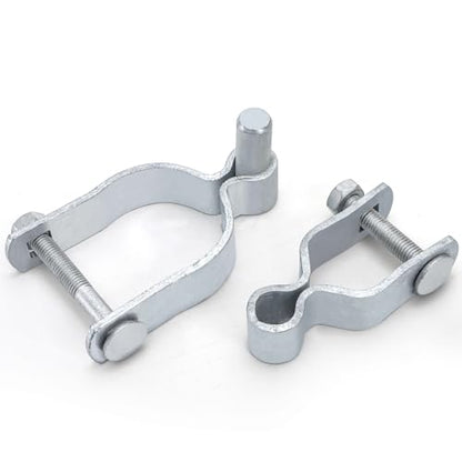 4 Set of Chain Link Fence Gate Post Hinge, 2-3/8" x 1-3/8"