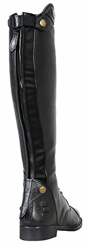 TuffRider Ladies Belmont Genuine Leather Field Boots-Black-10.5