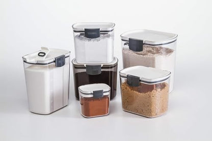 ProKeeper 1 Quart Airtight Powdered Sugar Storage Container – Grey, BPA-Free Plastic - color: Grey, size: 1 Piece