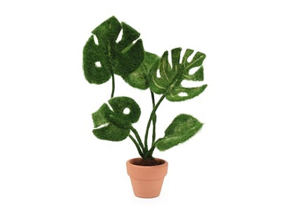 Wizardi Beginner Needle Felting Kit for Adults - Monstera. Floral Felting Kit 15cm High. Felting Tools. Wool Felting Supplies. Felt Crafts. Wool Felt. The Makerss - color: Monstera