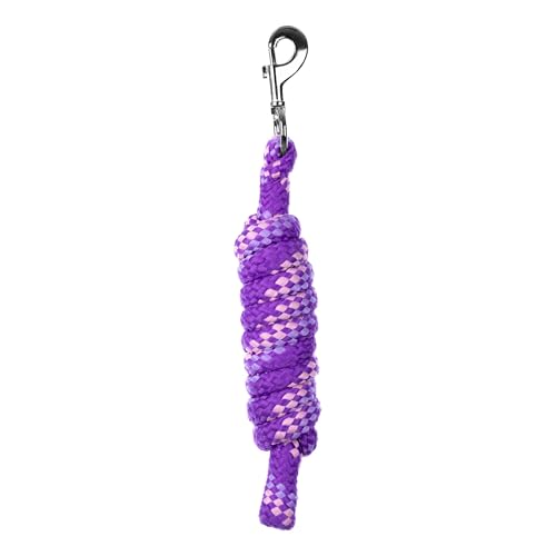 Equinavia Iris Soft 8' Lead Rope with Snap Buckle - Deep Lavender/Sweet Pink/Lavender - One Size - color: Deep Lavender/Sweet Pink/Lavender