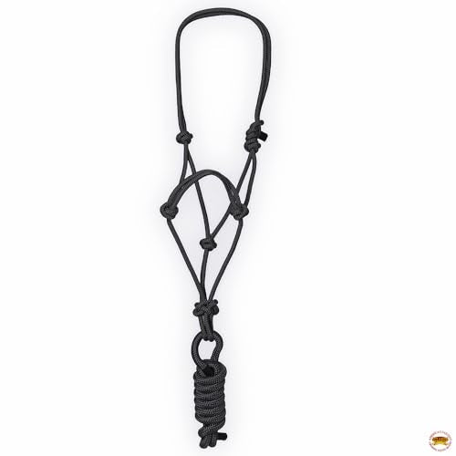 HILASON Western Nylon Lead Rope Halter Horse Size 8 Ft - color: Black