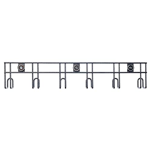 EASY-UP Pro Magnetic 6 Hook Tack Rack | Stable and Trailer Essential | High-Strength Magnets | Easy Horse Tack Organization