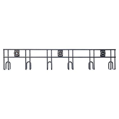 EASY-UP Pro Magnetic 6 Hook Tack Rack | Stable and Trailer Essential | High-Strength Magnets | Easy Horse Tack Organization