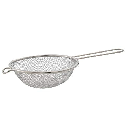 HIC Kitchen Fine Mesh Strainers with Helper Handles, 18/8 Stainless Steel, Includes 1 each 3.75, 6, and 7-Inch Strainer - size: Mesh, Set/3 (3.75, 6, 7-Inch)
