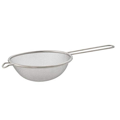 HIC Kitchen Fine Mesh Strainers with Helper Handles, 18/8 Stainless Steel, Includes 1 each 3.75, 6, and 7-Inch Strainer - size: Mesh, Set/3 (3.75, 6, 7-Inch)