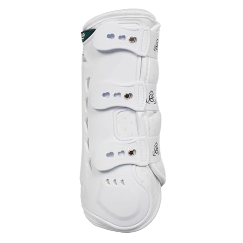 Acavallo Anatomical Front Dressage Boots, Large Size, White