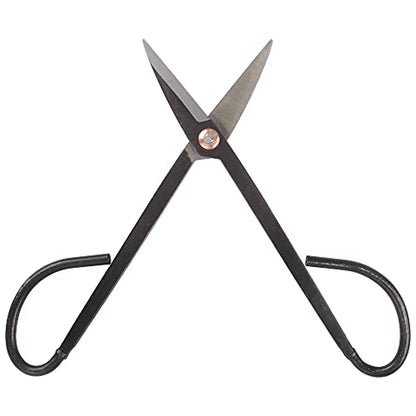 BambooMN 7.2" Black Bonsai Trimming Shear - 3 Pieces - color: 7.2" Trimming Shear, size: 3