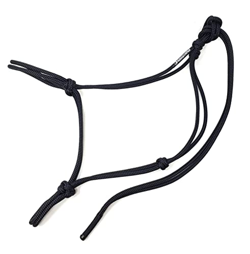 Soft 2 Knot Horse Halter - color: Black, size: Mule