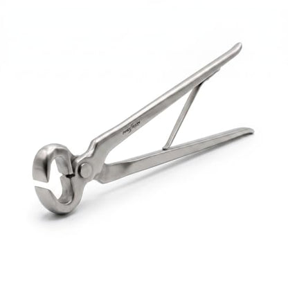 Precision 12 inch Hoof Nipper Spring | Drop Forged Chrome Vanadium Steel | One-Handed Farrier Hoof Trimmer for Horses