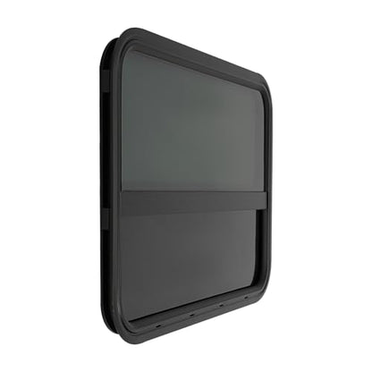 2 Pack RV Window Teardrop Style, 30" X 20" Universal RV Window Vertical Slide With 2 Trim Ring, Vertical Sliding Glass Window with Screen Window for Cargo, Horse Trailer(30"Wx20"H（2 pack）) - size: 30"Wx20"H（2 pack）