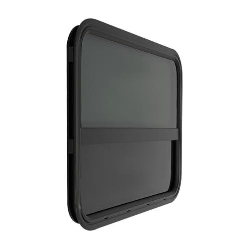 2 Pack RV Window Teardrop Style, 30" X 20" Universal RV Window Vertical Slide With 2 Trim Ring, Vertical Sliding Glass Window with Screen Window for Cargo, Horse Trailer(30"Wx20"H（2 pack）) - size: 30"Wx20"H（2 pack）