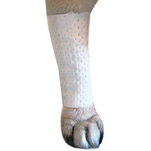 PawFlex Protective Sleeve Tubular Cover - Bandages - for Dogs Cats and Other Pets First Aid Wound Care Comfortable Non-Adhesive Breathable and Water Resistant 7 Strips (yields 14-21 Covers) (X-Small) - size: X-Small 7pk