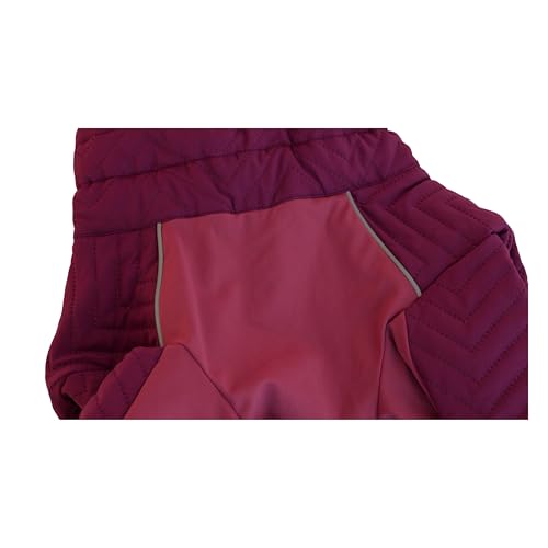 Warm Dog Coat Double Layers Dog Vest, 4 Legs Covered Windproof Waterproof Reflective, Purple XS - L - color: Purple, size: XS (back 9.5")