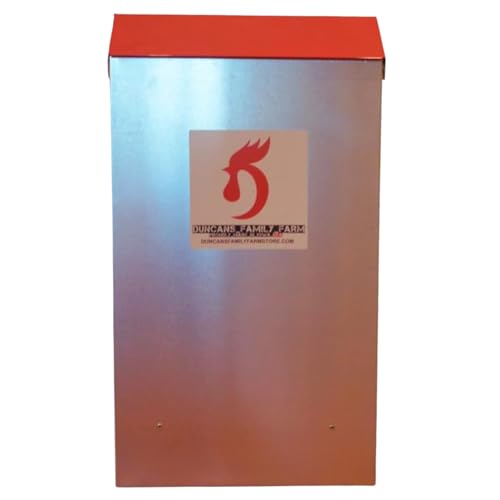 DUNCAN'S FAMILY FARM STORE Space Saving Mountable Steel Poultry Feeder (Back Feed, Front Loading) - size: Back Feeding