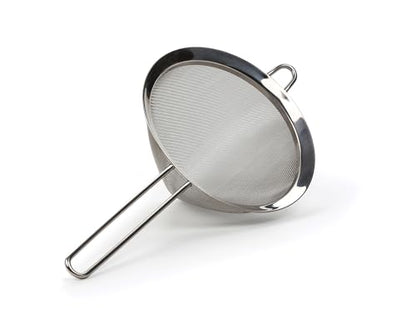 RSVP International Endurance Kitchen Collection, Stainless Steel Fine Mesh Conical Sieve/Colander, Multi-Purpose for Cooking, Baking, Loose Leaf Tea, Bar Strainer Cocktails, 7-Inch - size: 7-Inch