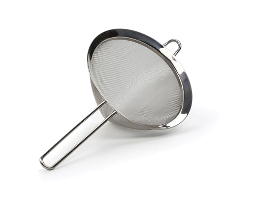 RSVP International Endurance Kitchen Collection, Stainless Steel Fine Mesh Conical Sieve/Colander, Multi-Purpose for Cooking, Baking, Loose Leaf Tea, Bar Strainer Cocktails, 7-Inch - size: 7-Inch
