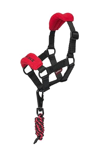 LeMieux Toy Pony Vogue Halter & Leadrope - Ages 3+ - Fleece Padded Noseband - Adjustable Strap - Machine Washable - Chilli - One Size - color: Chilli