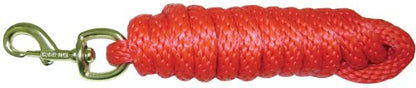 Hamilton 5/8" x 10' Poly Horse Lead Rope with Bolt Snap, Red - color: Red