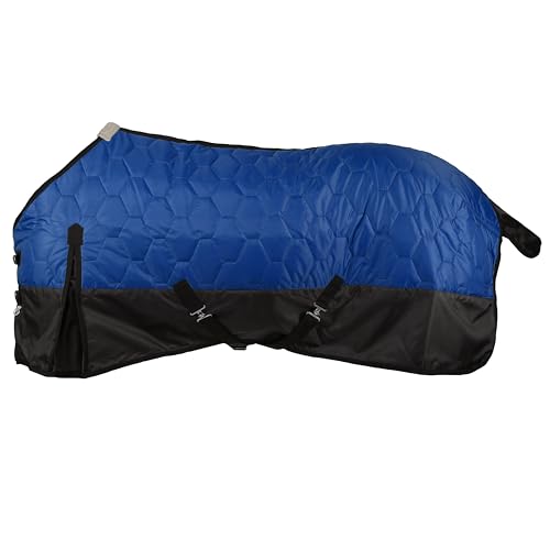 Showman 420 Denier Quilted Nylon Horse Blanket - color: Royal Blue, size: 64"