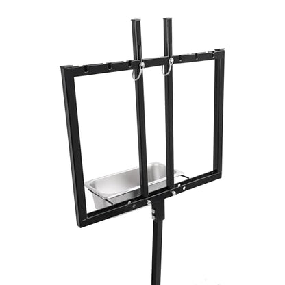 HECASA Sheep Milking Stand Livestock Feeder Rack Adjustable Headpiece - color: Black