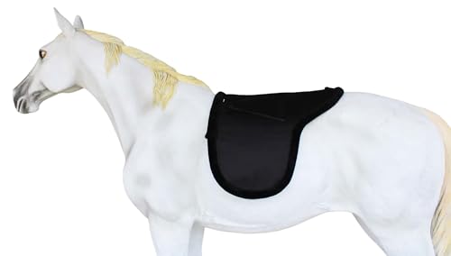 CHALLENGER Australian Horse Wool Felt Premium Shaped Trail Rider Comfort Pad Black 109SP565 - color: Black
