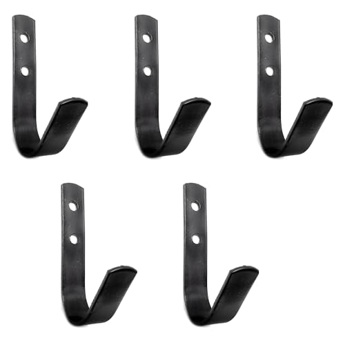 Will's Family Store Steel Horse Stable Bridle Hangers Tack Room Hooks Black 5 Pack