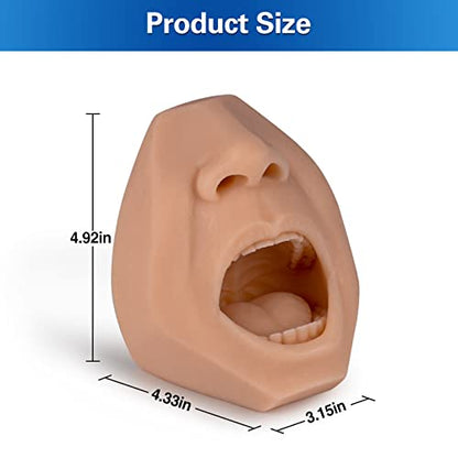 Nasal Swab Training Model, Throat and Oral Swab Collection Simulator - color: brown