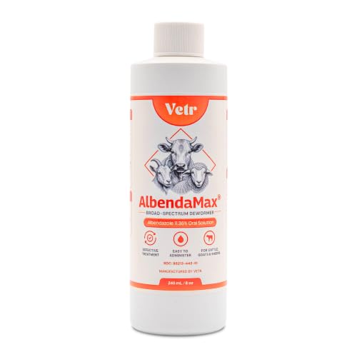 vetr AlbendaMax Oral Suspension, Liquid for Cattle, Sheep & Goats – 240 mL - size: 240mL