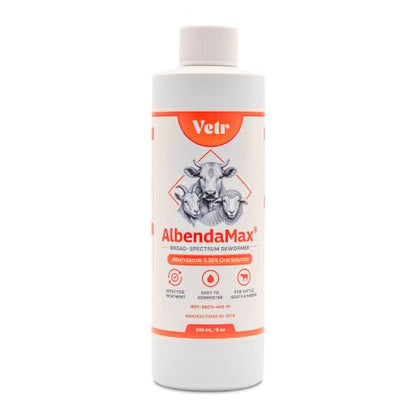 vetr AlbendaMax Oral Suspension, Liquid for Cattle, Sheep & Goats – 240 mL - size: 240mL