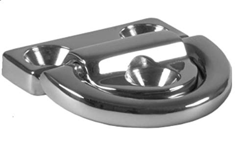 Marine Part Depot Marine Grade Stainless Steel Folding Pad Eye 1/4"