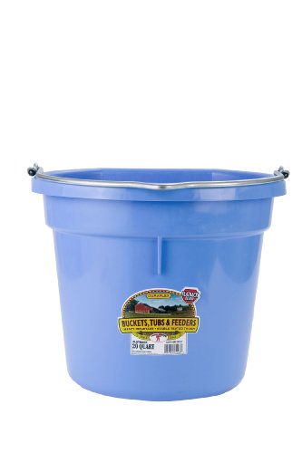 Little Giant DuraFlex Flat Back Bucket 20 Qt Berry Blue