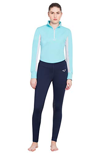 TuffRider Women's Ventilated Schooling Tights - color: Navy/Navy, size: X-Small