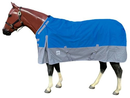 1200 Denier Waterproof Adjustable Neck Turnout Blanket - color: Royal Blue, size: 78