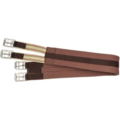 Tough 1 Padded Cotton English Girth - color: Brown, size: 42-Inch