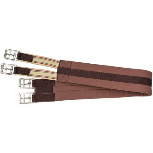 Tough 1 Padded Cotton English Girth - color: Brown, size: 52-Inch
