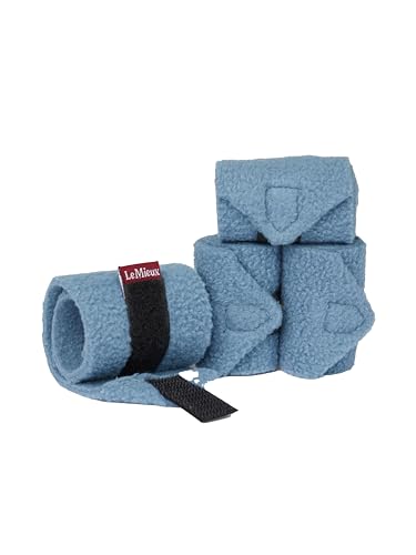 LeMieux Toy Pony Bandages for Toy Pony - Fleece - Simple Fastening - Suitable for Ages 3 Years + - Ice Blue - color: Ice Blue