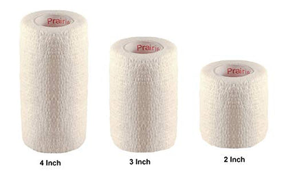 Vet Tape (White) (2 Pack) (3 Inch x 15 feet) Self Adhesive Adherent Adhering Cohesive Flex Self Stick Bandage Grip Roll Dog Cat Pet Horse - color: White, size: 2 Rolls