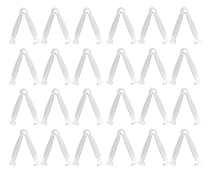 20 Pcs Disposable Umbilical Cord Clamp Birth Hemostatic Materials,Pig Umbilical Cord Clamp for Animals Puppy Kittens Cow Livestock Sheep,Home Birth Supplies kit, White, 1.77 Inch,Pet Midwifery Tools