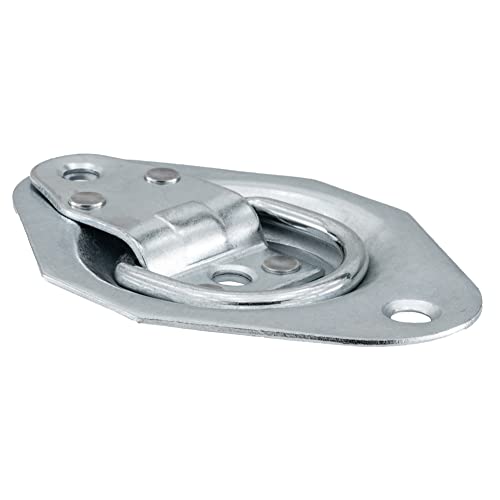 RecPro RV D-Ring Tie Down Anchors, 2,500 lb, 4-Pack - color: 2,500 lb capacity, size: 4 Pack