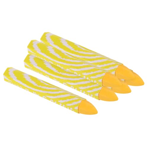 PATIKIL Lumber Marking Crayons, 6 Pack 4"x0.55" Hex Wax Tire Marker Crayons Yellow - color: Yellow