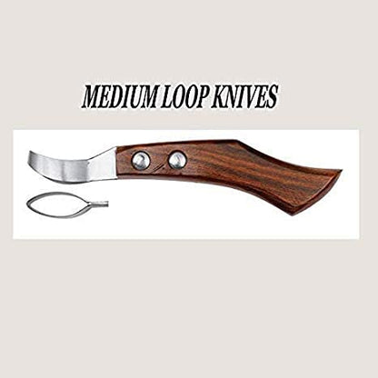 12” Hoof Nipper & Farrier Loop Knives Set – Professional Hoof Care Tool Kit for Horses, Cattle & Goats – Sharp Steel Hoof Trimming Nipper + Right & Left Loop Knives for Farriers