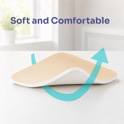 Conkote Foam Dressings Non-Adhesive Pads for Exudating Wounds 4"x4" 10 Pack | Highly Absorbent Waterproof Dressing for Wound Care, Ulcers, Post Op Trauma, Injuries, Burn - size: 4'' x 4''Non-Adhesive (10 Dressings)